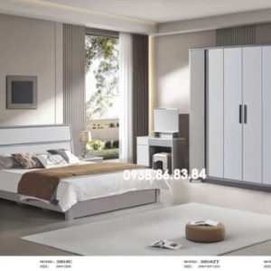 Combo Giường Tủ Gỗ Chống Ẩm Nhập Khẩu TP-3001 Hiện Đại