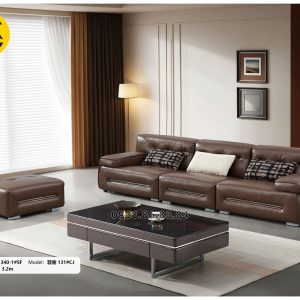 Sofa Băng Da Sinh Thái Hiện Đại Nhập Khẩu TP-340-1