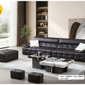 Sofa Băng Da Sinh Thái TP-3138B Nhập Khẩu, Phong Cách Hiện Đại