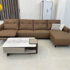 Sofa Da Bò Góc L Có Ghế Chỉnh Điện Hiện Đại AT-T806 Nhập Khẩu