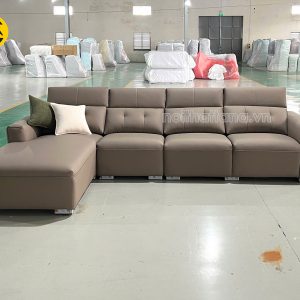 Sofa Da Sinh Thái Góc Chữ L Hiện Đại Nhập Khẩu AT-9106