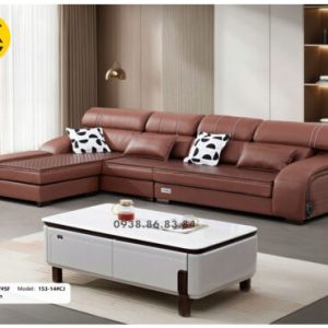 Sofa Da Sinh Thái Góc L Hiện Đại Nhập Khẩu TP-2537