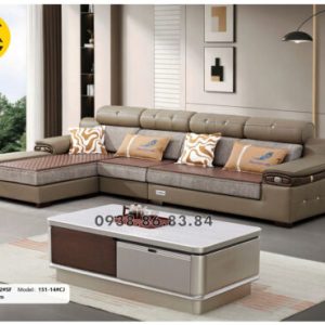 Sofa Da Sinh Thái Hiện Đại Nhập Khẩu TP-2532 Sang Trọng