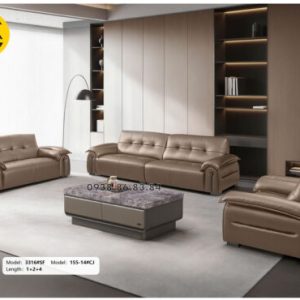Sofa Da Sinh Thái Nhập Khẩu TP-3316 Phong Cách Hiện Đại